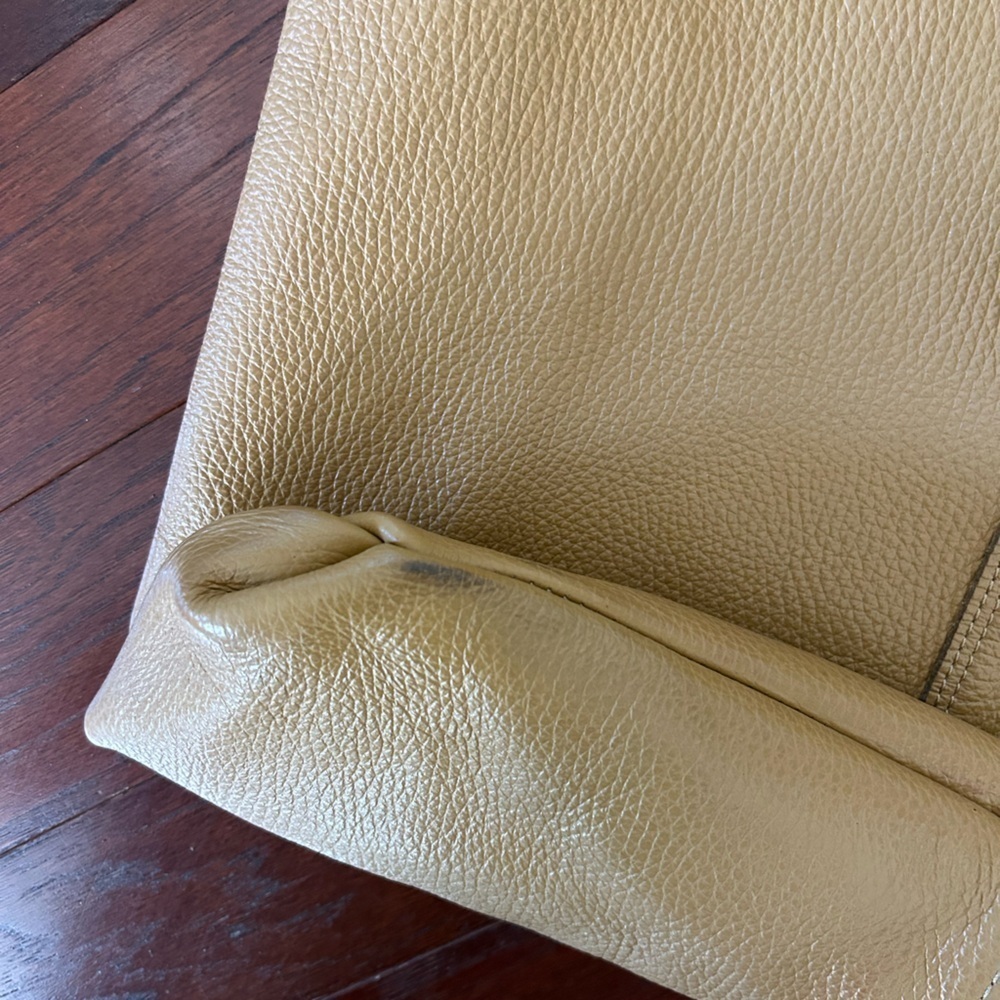 Brown Handmade Soft Leather Tote Bag with a baby bag - Picture 15 of 16
